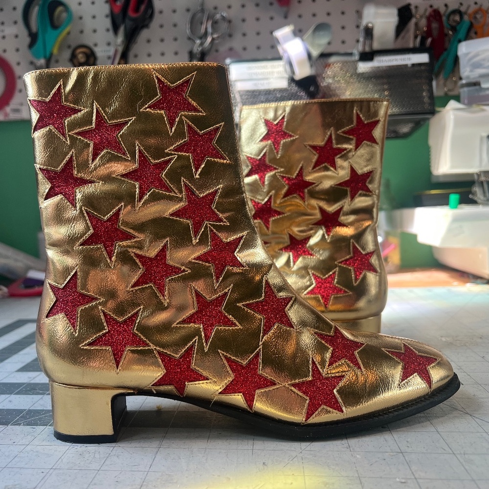 Jeffery Campbell "On Mars" Boots in Gold